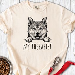 Shiba Inu Therapist Premium Tee Gift For Dog Lover