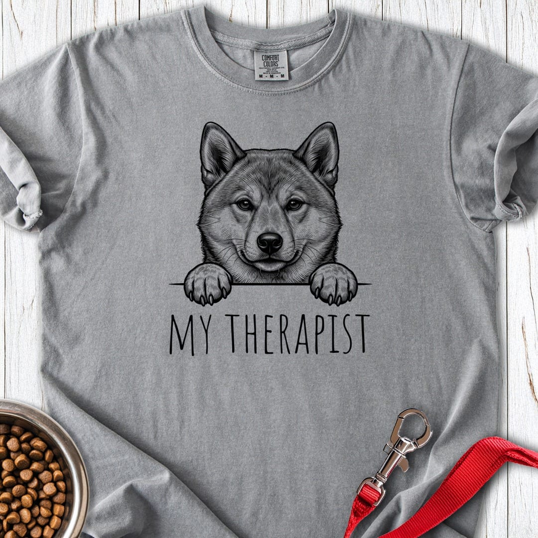 Shiba Inu Therapist Premium Tee Gift For Dog Lover