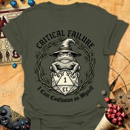 Confusion On Myself Tee Gift For Tabletop Gamer
