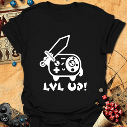 Lvl Up Tee Gift For Tabletop Gamer