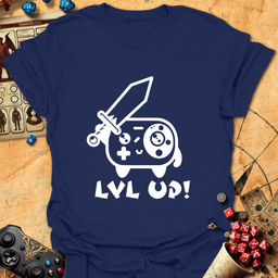 Lvl Up Tee Gift For Tabletop Gamer