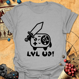 Lvl Up Tee Gift For Tabletop Gamer