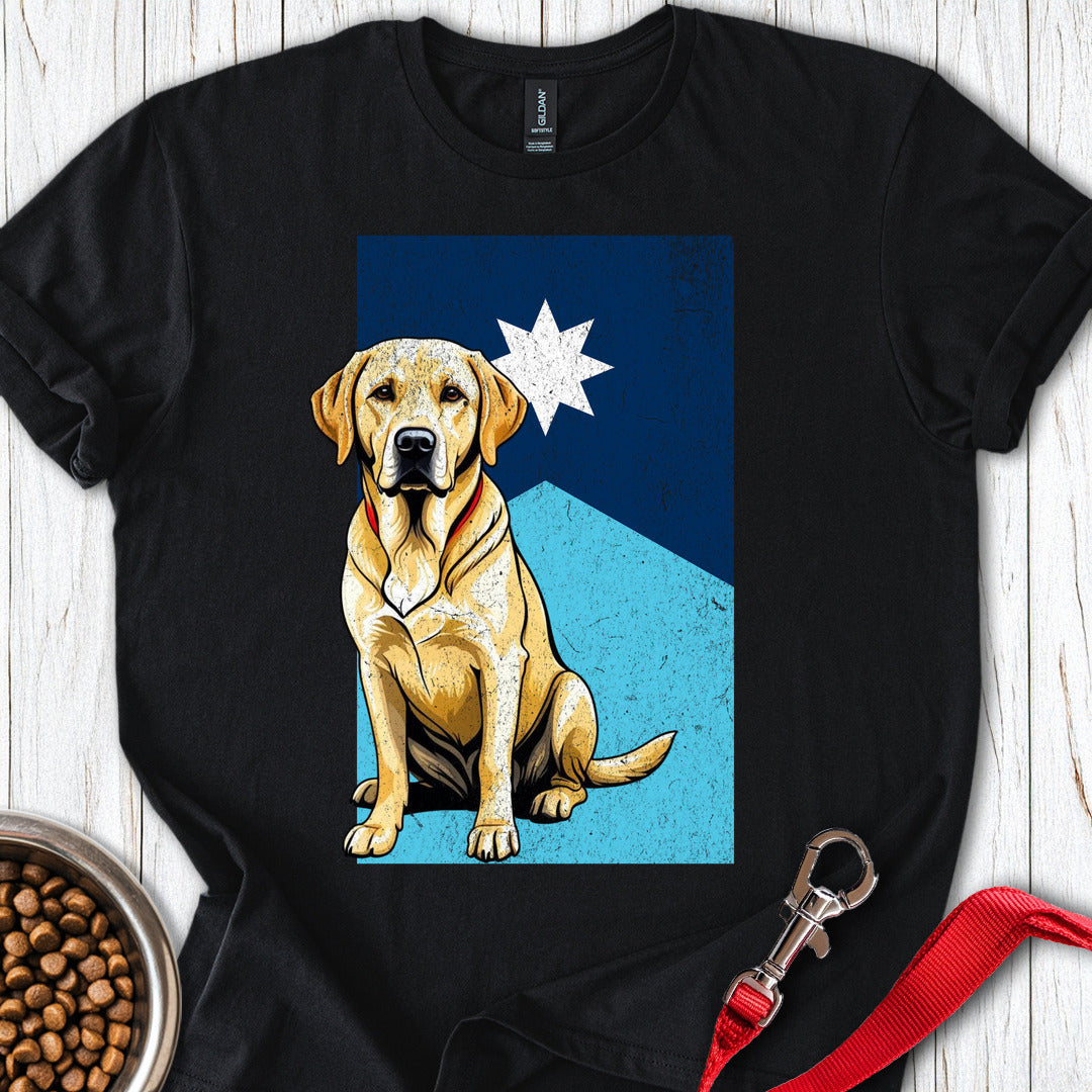 Yellow Labrador Minnesota Flag T Shirt Gift For Dog Lover