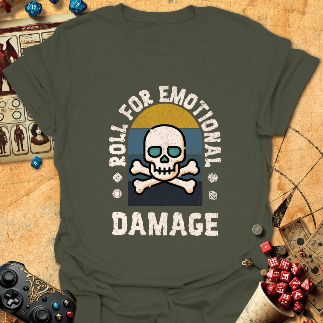 Emotional Damage Tee Gift For Tabletop Gamer
