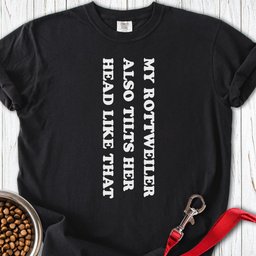 Rottweiler Tilts Her Head Premium Tee Gift For Dog Lover