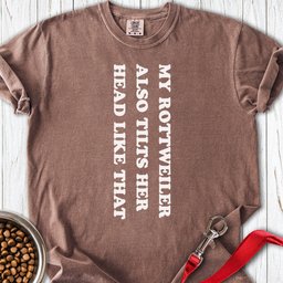 Rottweiler Tilts Her Head Premium Tee Gift For Dog Lover