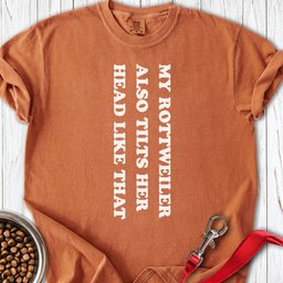 Rottweiler Tilts Her Head Premium Tee Gift For Dog Lover