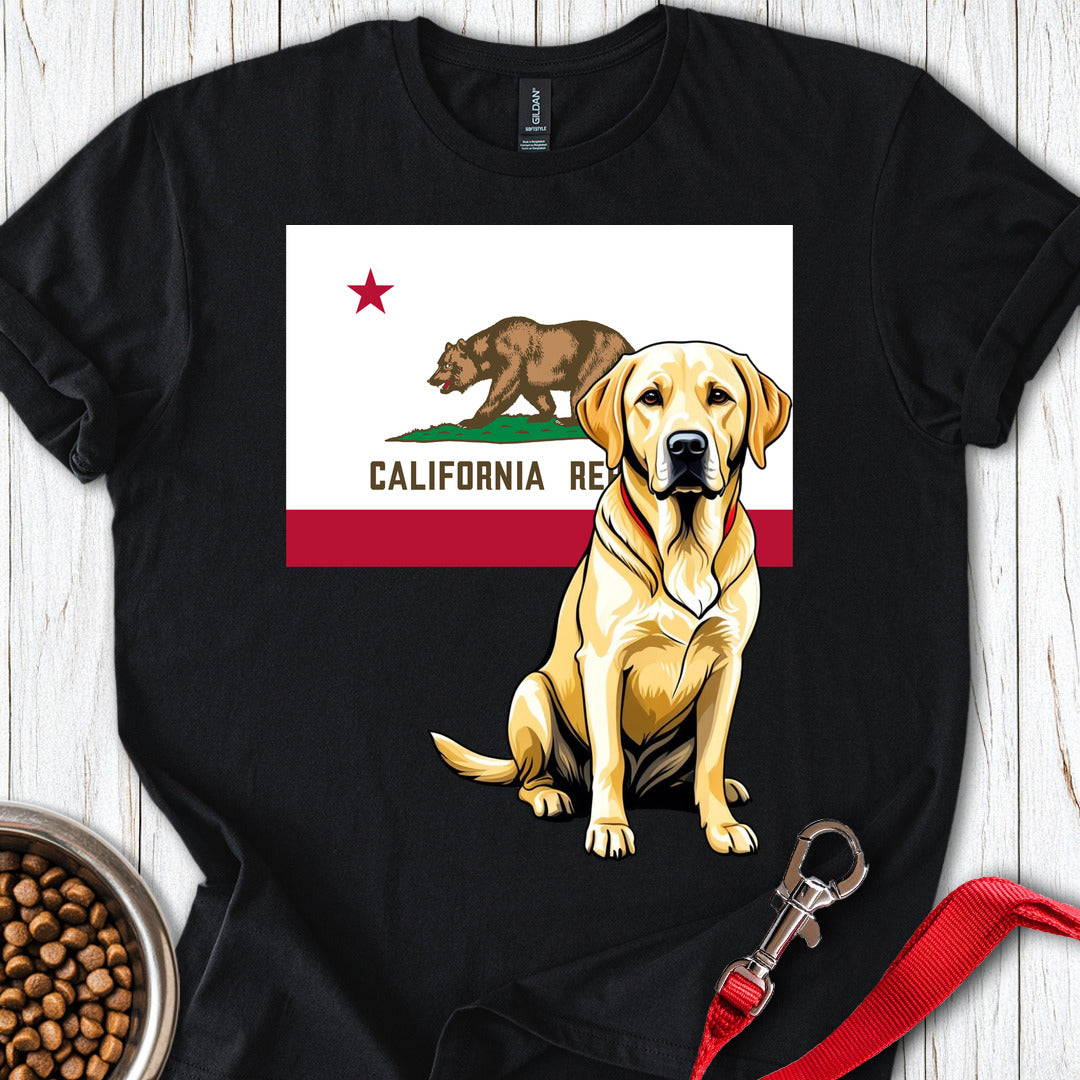 Yellow Labrador California T Shirt Gift For Dog Lover