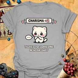 Charisma 2 Tee Gift For Tabletop Gamer
