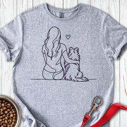 Shetland Sheepdog Hug T Shirt Gift For Dog Lover