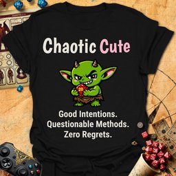 Chaotic Cute Tee Gift For Tabletop Gamer