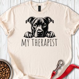 Pitbull My Therapist T Shirt Gift For Dog Lover
