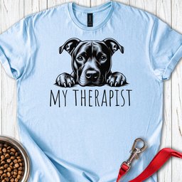 Pitbull My Therapist T Shirt Gift For Dog Lover