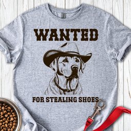 Wanted Labrador T Shirt Gift For Dog Lover