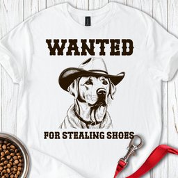 Wanted Labrador T Shirt Gift For Dog Lover