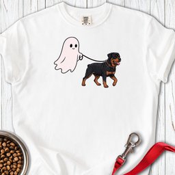 Rottweiler Ghost Walk Premium Tee Gift For Dog Lover