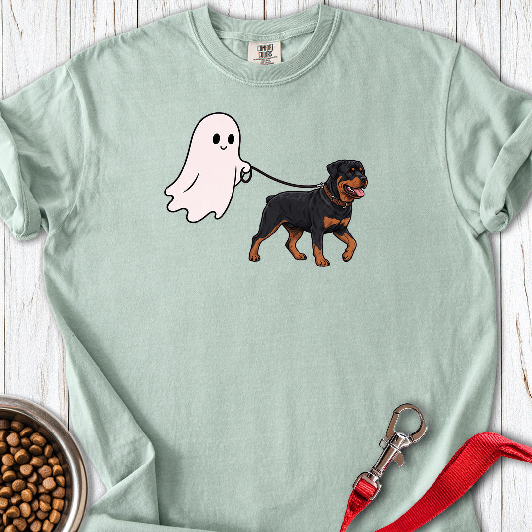 Rottweiler Ghost Walk Premium Tee Gift For Dog Lover