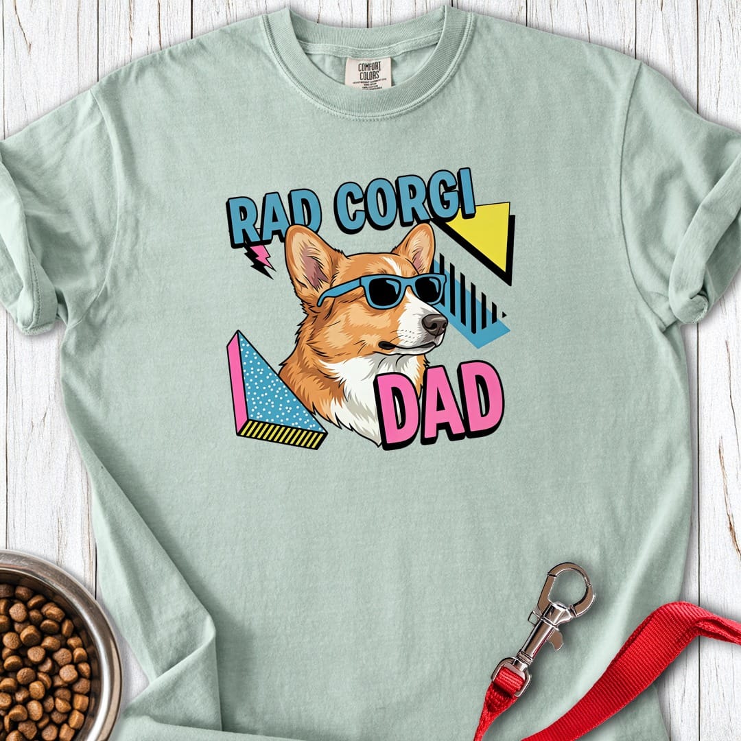 Rad Corgi Dad Premium Tee Gift For Dad