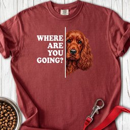 Red Cocker Spaniel Following Premium Tee Gift For Dog Lover