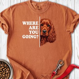 Red Cocker Spaniel Following Premium Tee Gift For Dog Lover