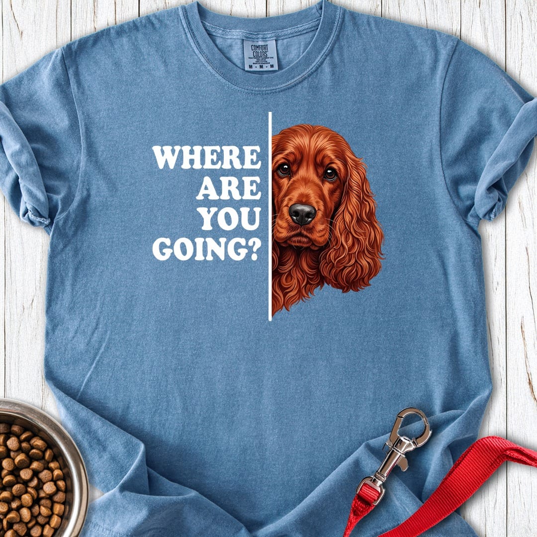 Red Cocker Spaniel Following Premium Tee Gift For Dog Lover