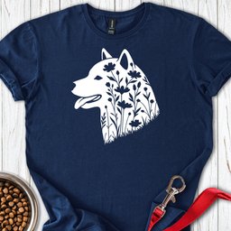 Shiba Inu Flowers T Shirt Gift For Dog Lover