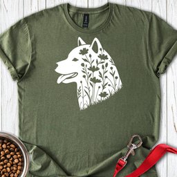 Shiba Inu Flowers T Shirt Gift For Dog Lover