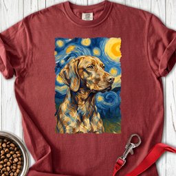 Vizsla Van Gogh Premium Tee Gift For Dog Lover