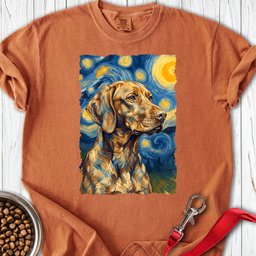 Vizsla Van Gogh Premium Tee Gift For Dog Lover