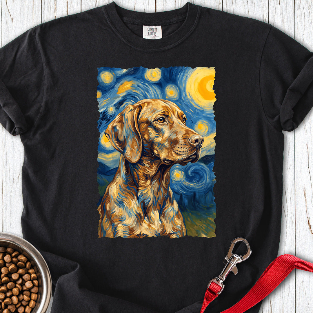 Vizsla Van Gogh Premium Tee Gift For Dog Lover