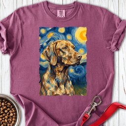 Vizsla Van Gogh Premium Tee Gift For Dog Lover