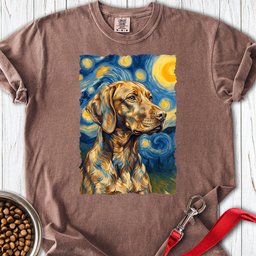 Vizsla Van Gogh Premium Tee Gift For Dog Lover