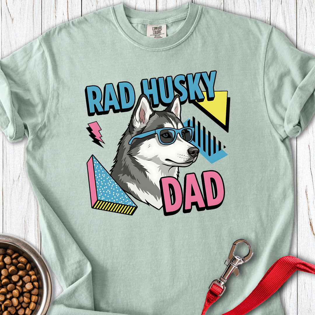 Rad Husky Dad Premium Tee Gift For Dad