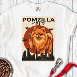 Pomeranian Pomzilla Premium Tee Gift For Dog Lover