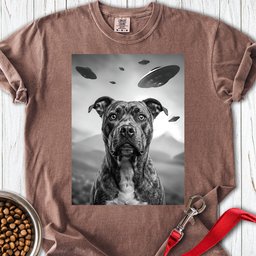 Pitbull Ufo Premium Tee Gift For Dog Lover