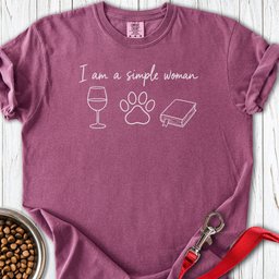 Simple Dog Woman Premium Tee Gift For Women
