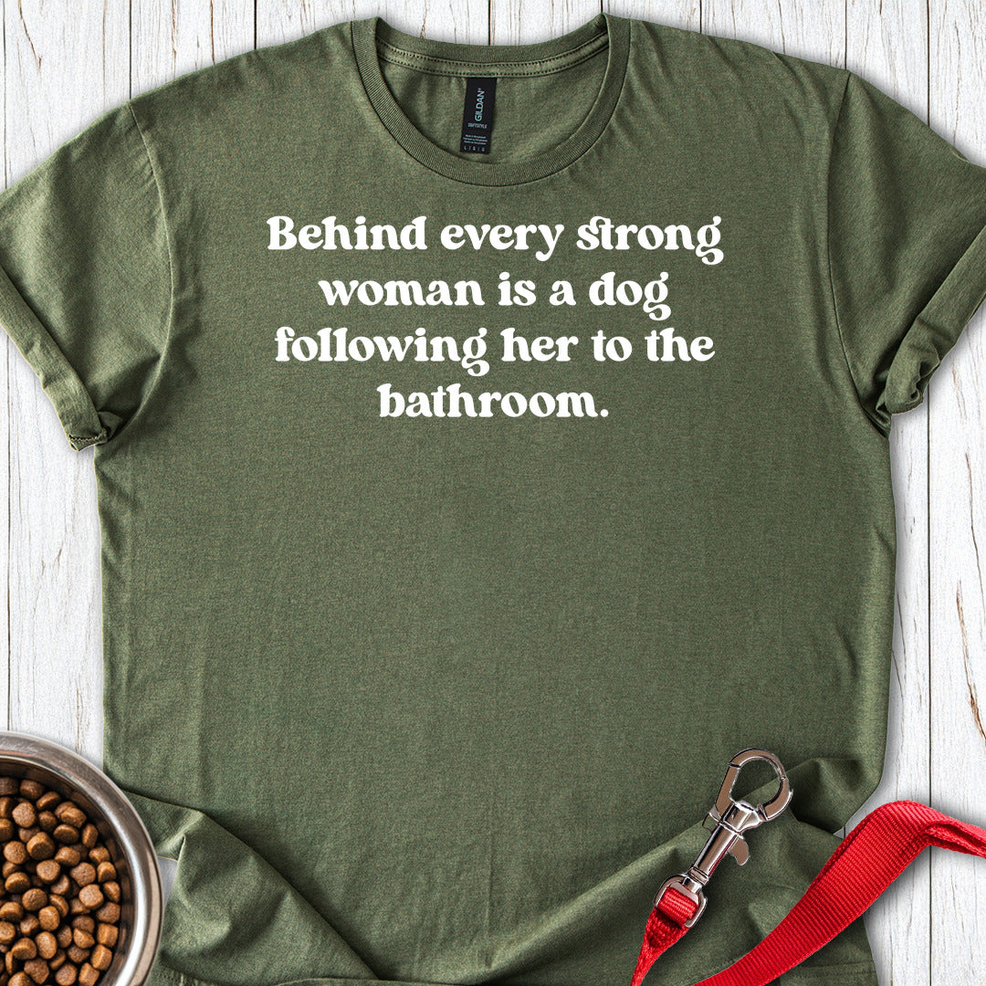 Strong Dog Woman T Shirt Gift For Women