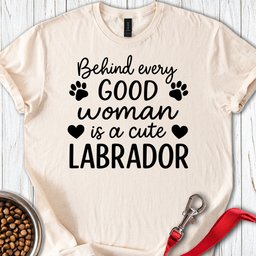 Woman And Labrador T Shirt Gift For Women