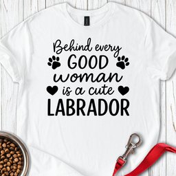 Woman And Labrador T Shirt Gift For Women