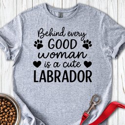 Woman And Labrador T Shirt Gift For Women