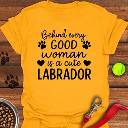 Woman And Labrador T Shirt Gift For Women