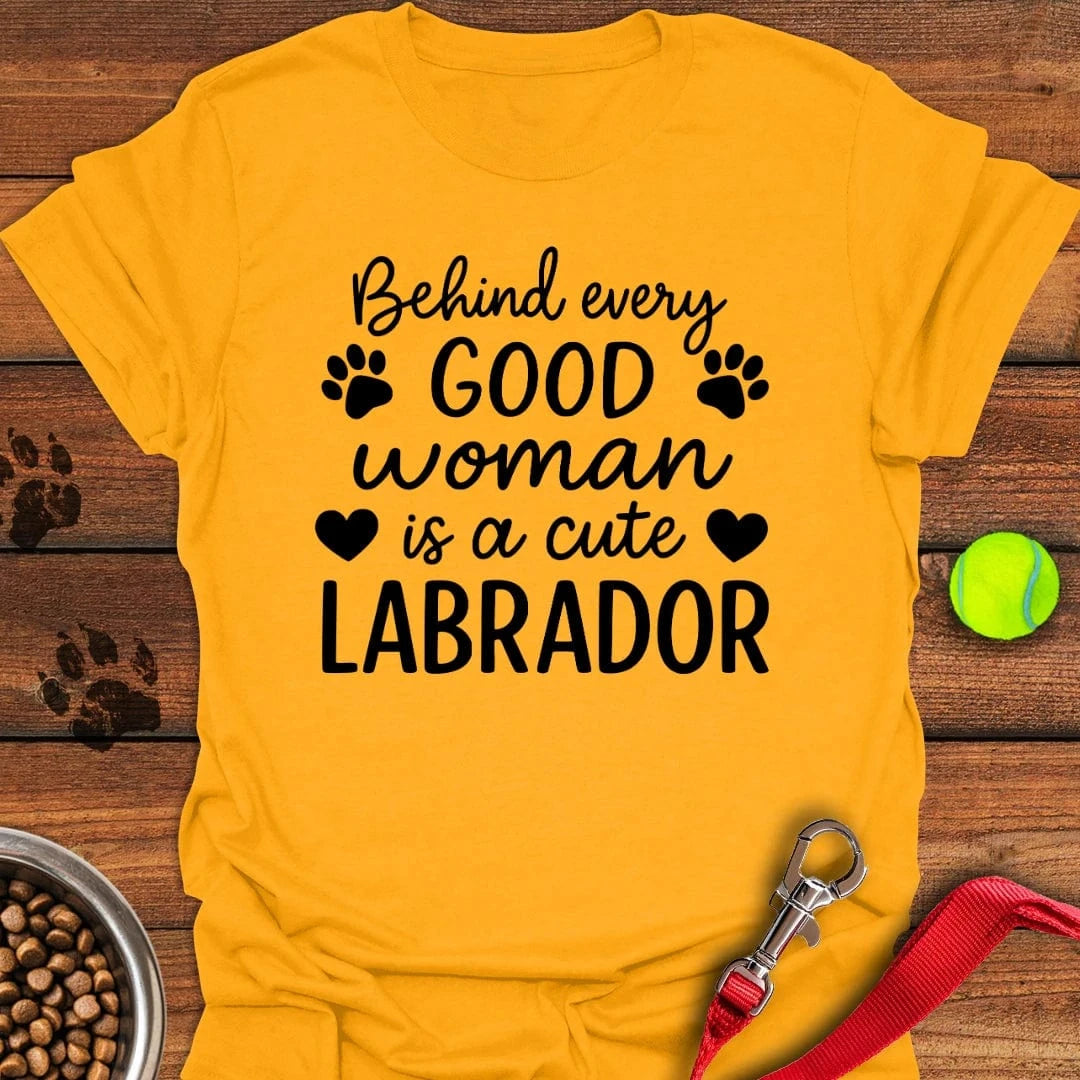 Woman And Labrador T Shirt Gift For Women