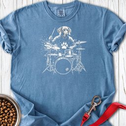 Weimaraner Drummer Premium Tee Gift For Dog Lover
