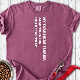 Yorkshire Terrier Tilts His Head Premium Tee Gift For Dog Lover