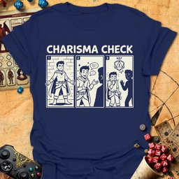 Charisma Check Fail Tee Gift For Tabletop Gamer