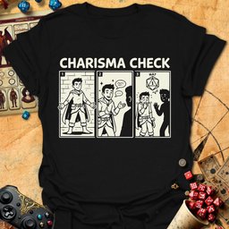 Charisma Check Fail Tee Gift For Tabletop Gamer