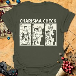 Charisma Check Fail Tee Gift For Tabletop Gamer