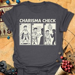Charisma Check Fail Tee Gift For Tabletop Gamer