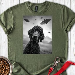 Standard Poodle Ufo 2 T Shirt Gift For Dog Lover
