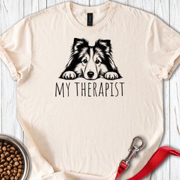 Shetland Sheepdog My Therapist T Shirt Gift For Dog Lover
